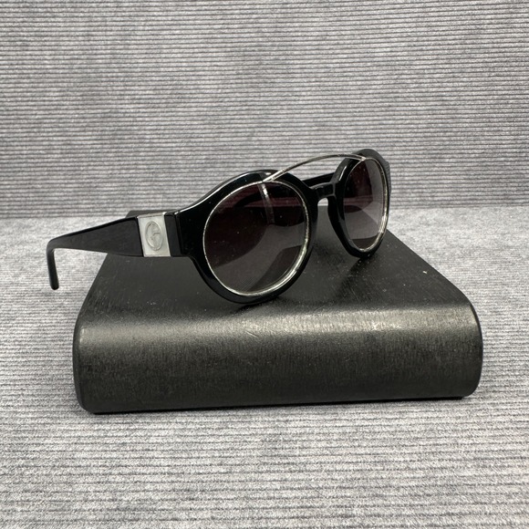 Giorgio Armani AR 8036 Steampunk Black Round Sunglasses Made In Italy 47[]23 140